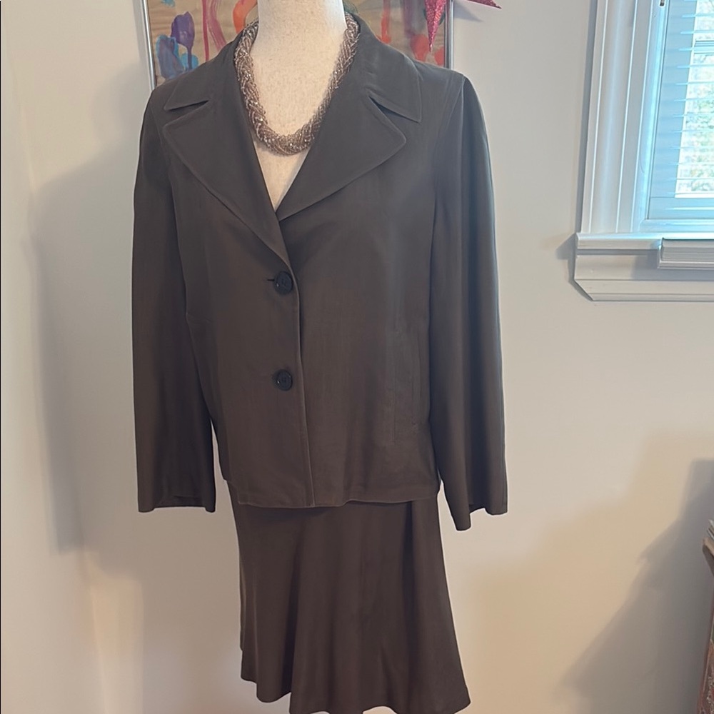 DKNY Silk Suit